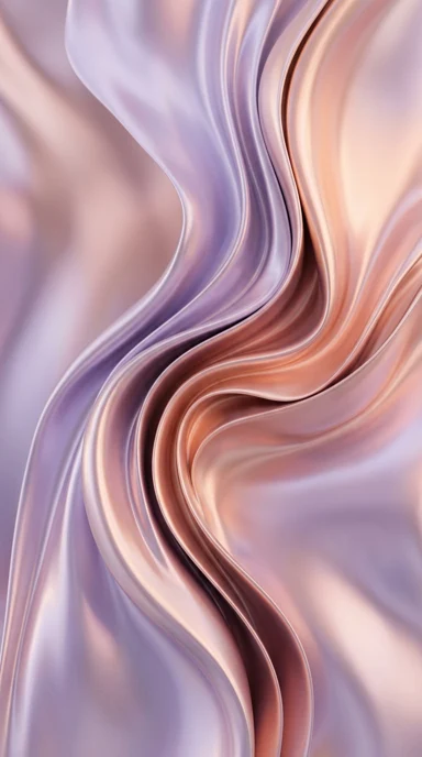 Flowing liquid metal folds.