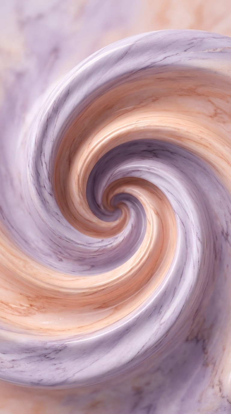 A spiraling marble vortex.