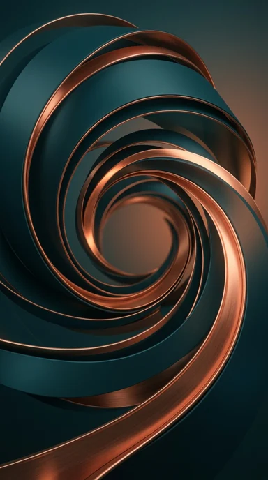 A curved ribbon tunnel.