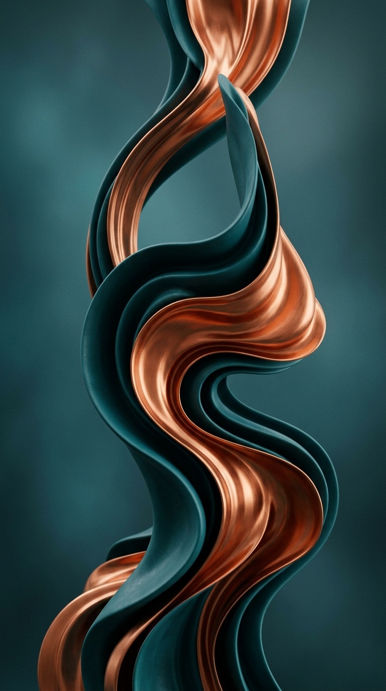 Smooth sculptural waves.