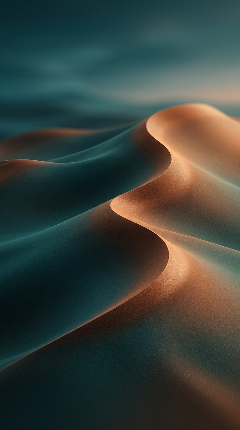 Soft gradient sand dunes.