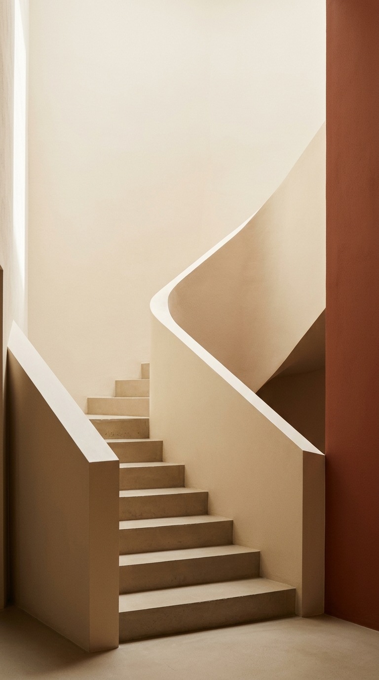 A clean geometric staircase.