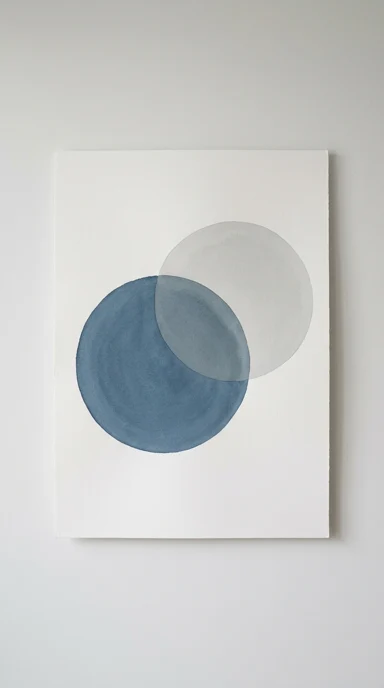 A simple pair of overlapping circles.