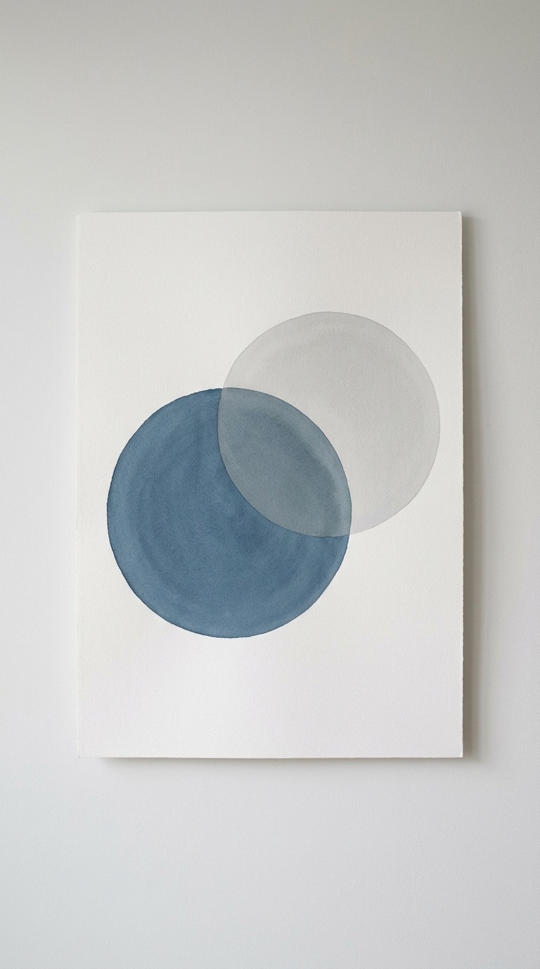 A simple pair of overlapping circles.