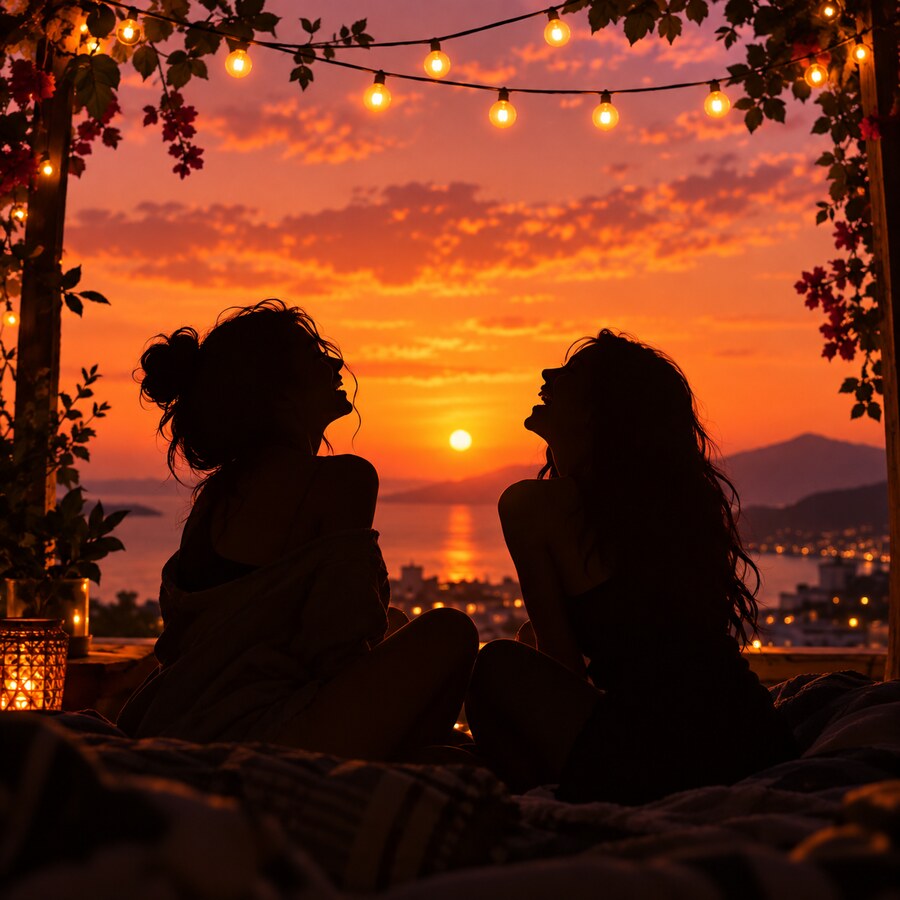 Sunset Best Friends DP free download