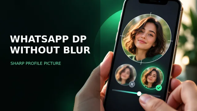 WhatsApp profile picture circular crop quality guide