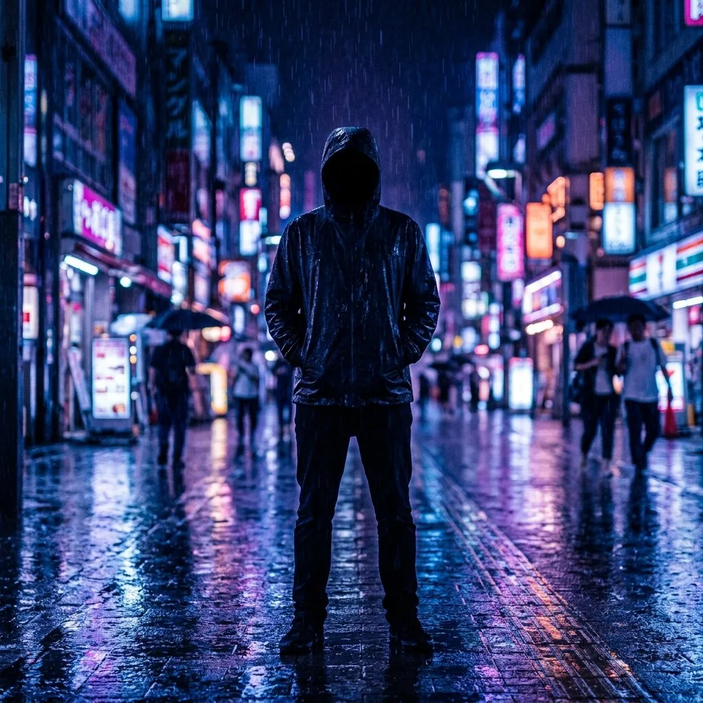 Neon City Boy DP free HD WhatsApp profile picture