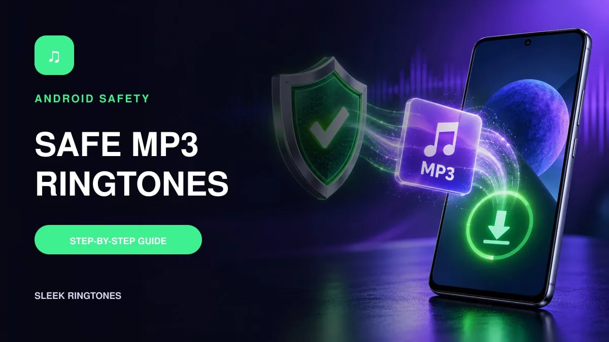 Safe MP3 ringtone download checklist on an Android phone