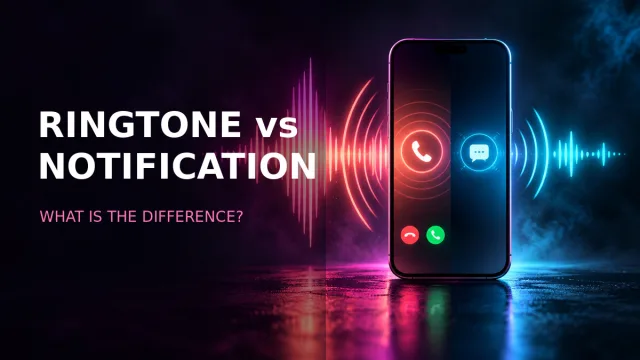 Ringtone and notification sound waveform comparison