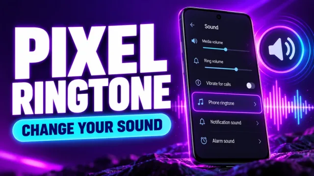 Changing the phone ringtone on a Google Pixel using Android sound settings