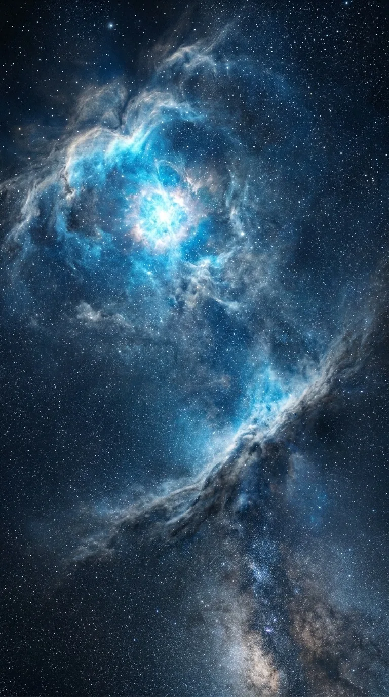 A distant supernova illuminating cosmic dust.
