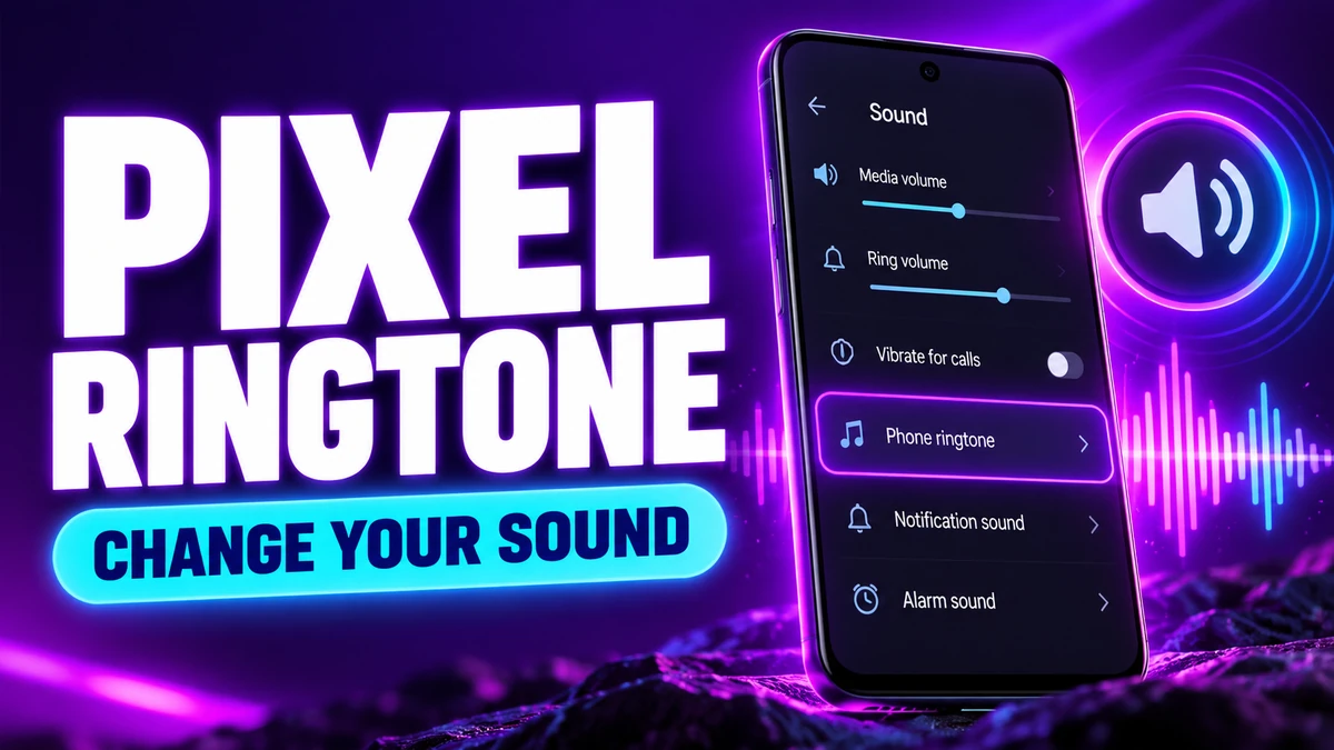 Changing the phone ringtone on a Google Pixel using Android sound settings