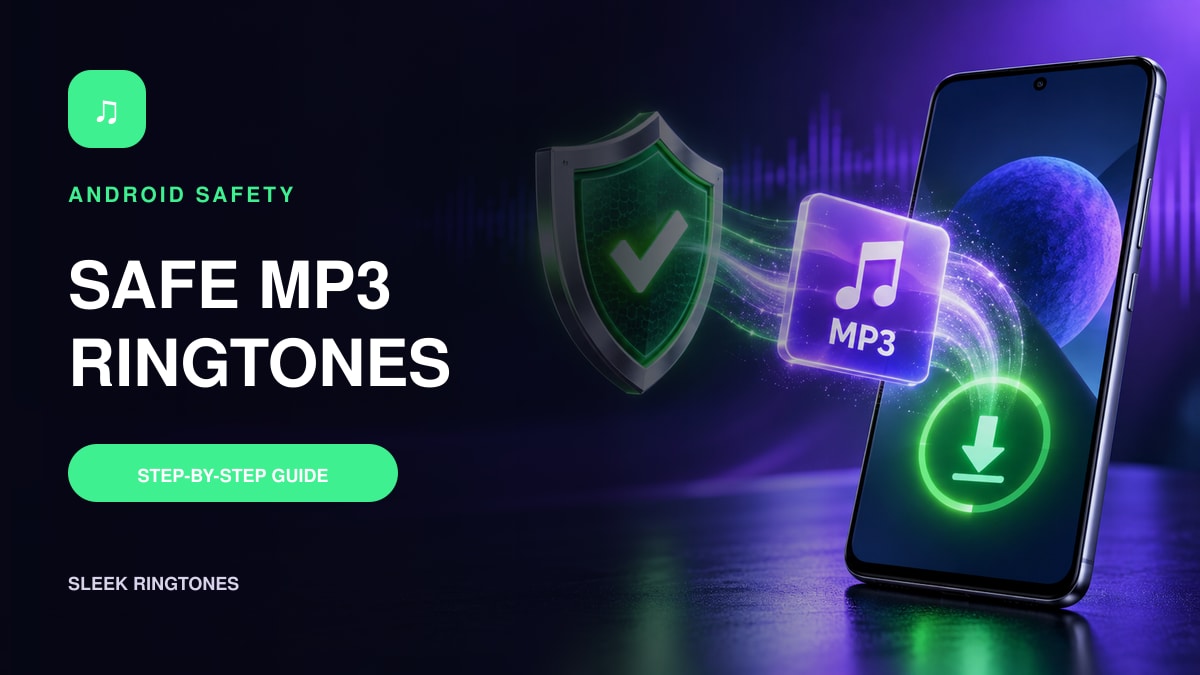 Safe MP3 ringtone download checklist on an Android phone
