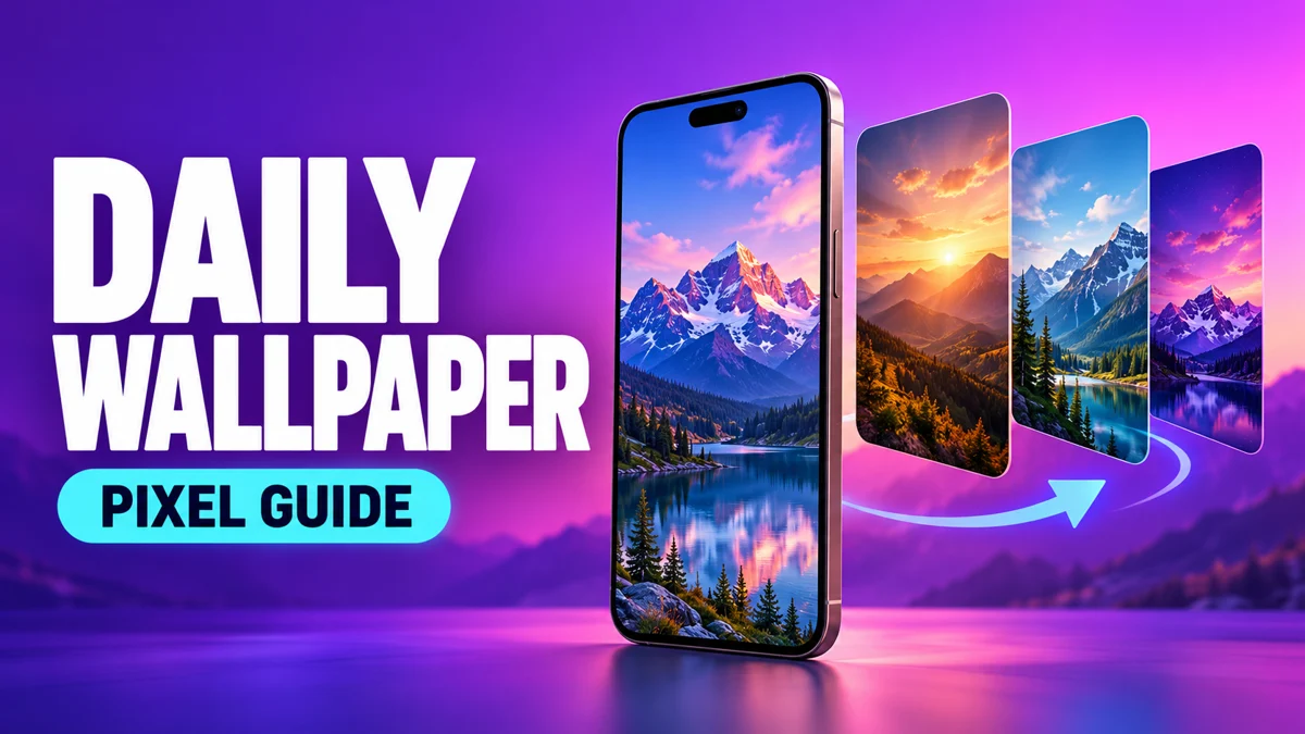 Conceptual illustration for Pixel Daily Wallpaper: How to Enable It and Why Personal Photos Do Not Work