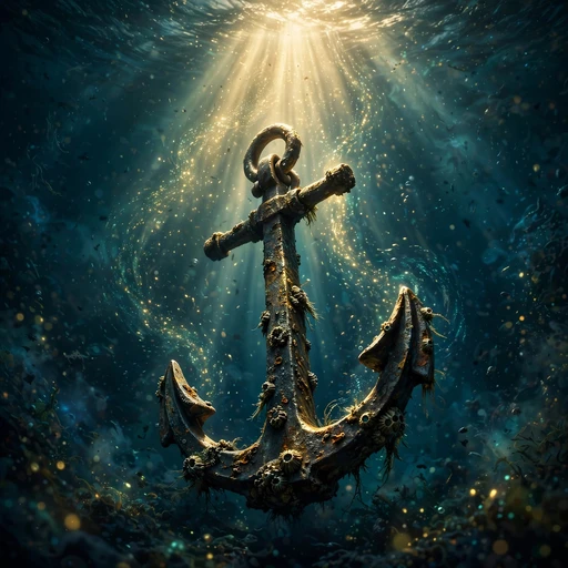 Anchor Rising Toward the Sunbeam motivational WhatsApp DP
