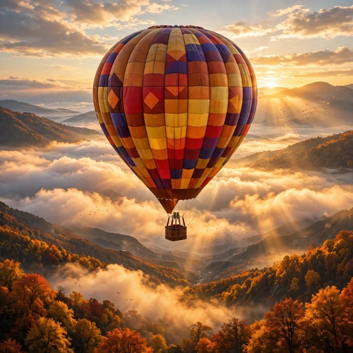 Rising Above the Autumn Clouds Motivational WhatsApp DP wallpaper